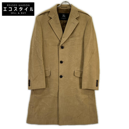 Burberry LONDON BURBERRY LONDON Brown angora-blend Chester coat with logo lining coat