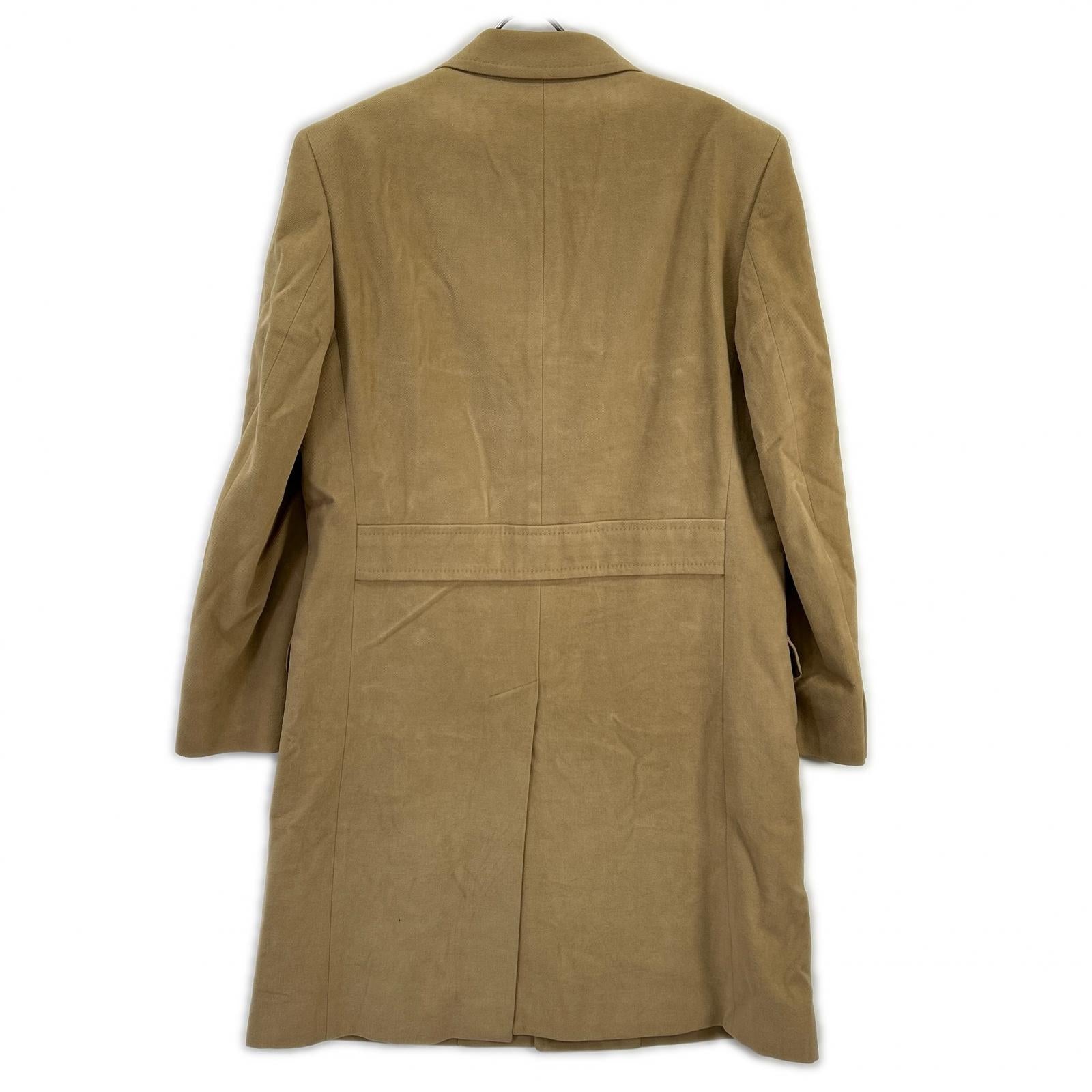 Burberry LONDON BURBERRY LONDON Brown angora-blend Chester coat with logo lining coat