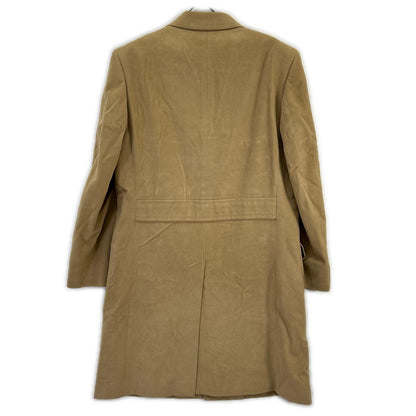 Burberry LONDON BURBERRY LONDON Brown angora-blend Chester coat with logo lining coat
