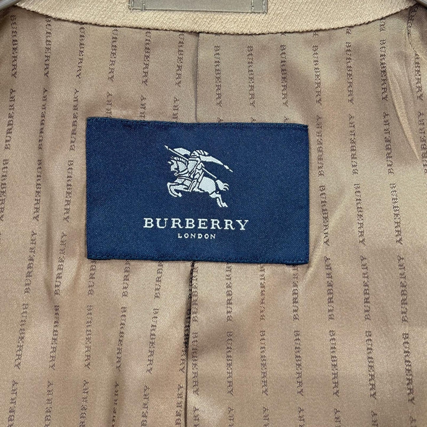 Burberry LONDON BURBERRY LONDON Brown angora-blend Chester coat with logo lining coat