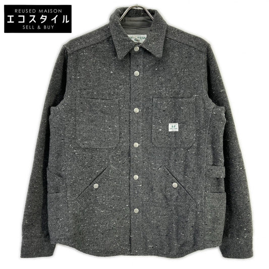 SASSAFRAS ササフラス グレー GARDENER HALF ウールボタン ジャケット ジャケット
