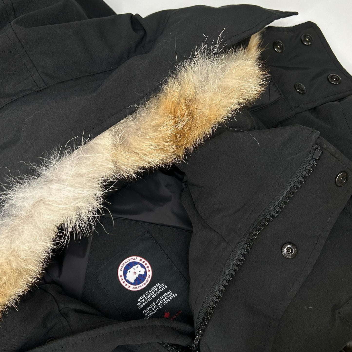 CANADA GOOSE カナダグース 3808MA ブラック コヨーテファー WYNDHAM/ウィンダム ダウン パーカ ジャケット