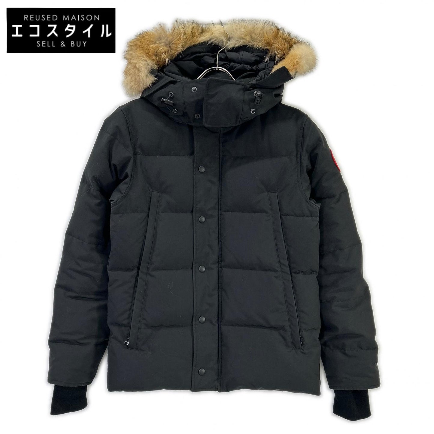CANADA GOOSE カナダグース 3808MA ブラック コヨーテファー WYNDHAM/ウィンダム ダウン パーカ ジャケット