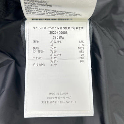 CANADA GOOSE カナダグース 3808MA ブラック コヨーテファー WYNDHAM/ウィンダム ダウン パーカ ジャケット