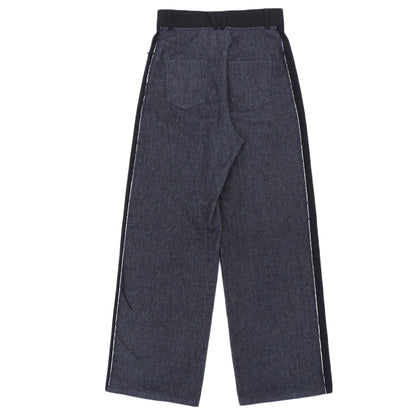 LE CIEL BLEU ルシェルブルー 美品 ツートンの生デニムパンツ ボトムス レディース インディゴ 36 24AW ボトムス