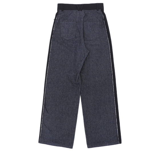 LE CIEL BLEU ルシェルブルー 美品 ツートンの生デニムパンツ ボトムス レディース インディゴ 36 24AW ボトムス