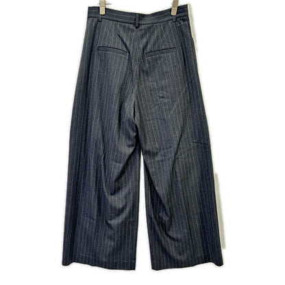 MAISON SPECIAL メゾンスペシャル 24SS グレー ストライプ ワイドパンツ スラックス パンツ ボトムス
