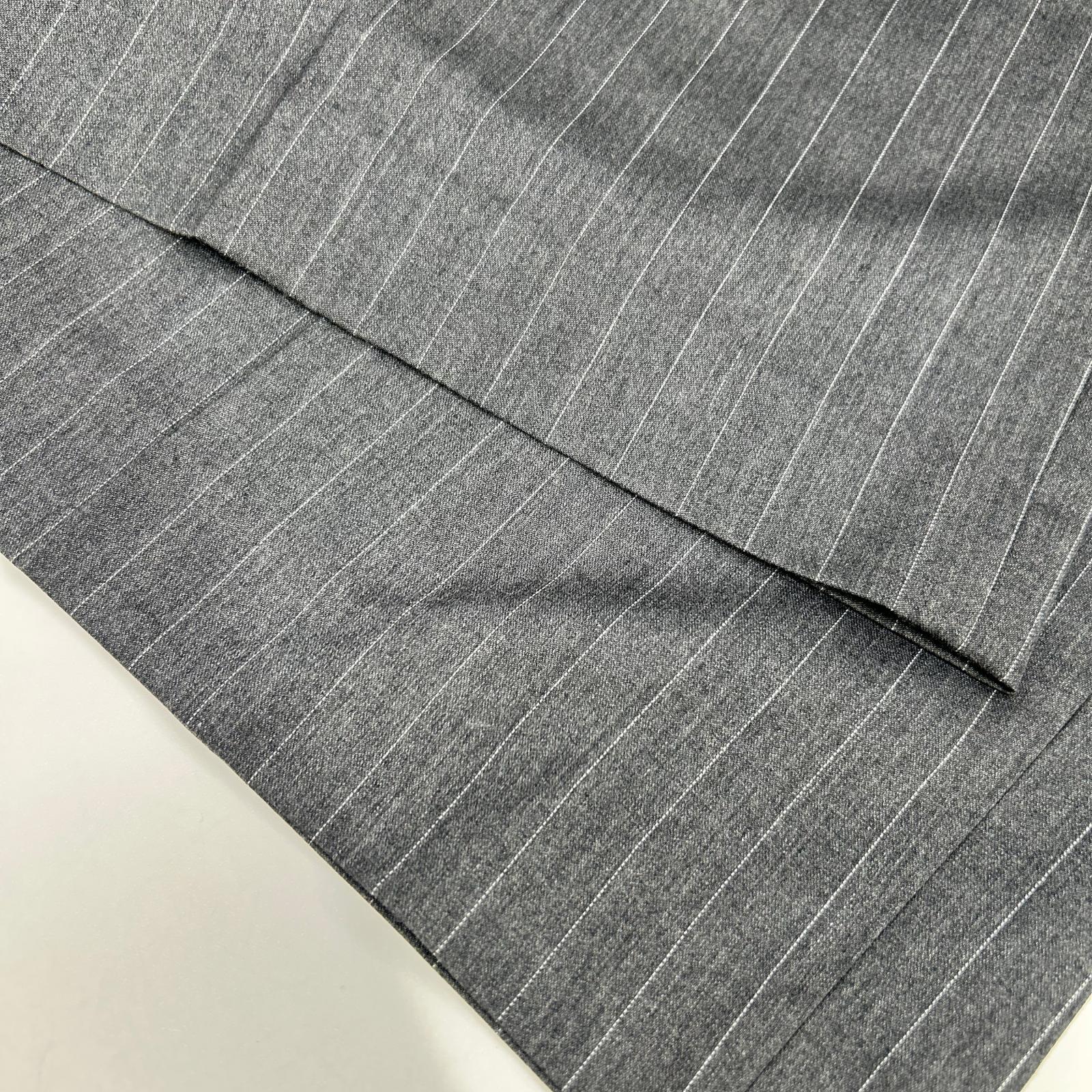 MAISON SPECIAL メゾンスペシャル 24SS グレー ストライプ ワイドパンツ スラックス パンツ ボトムス