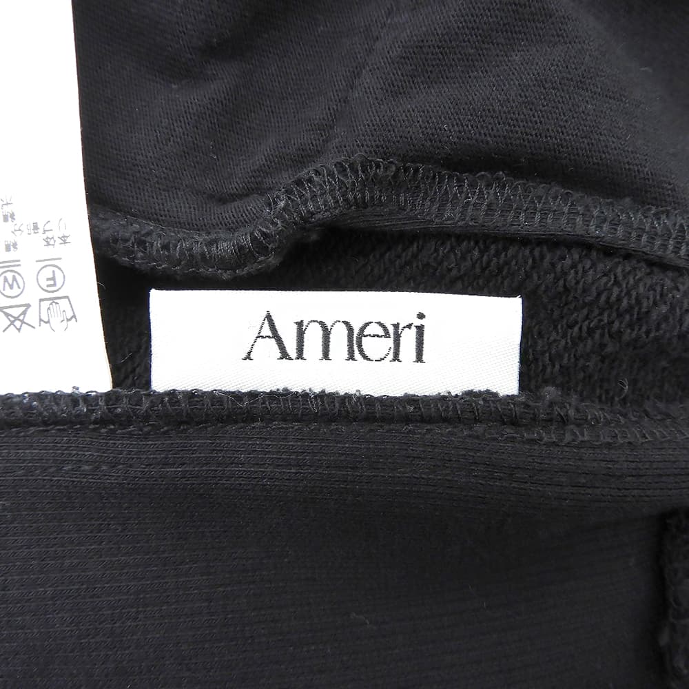 Ameri アメリ 新ロゴ入り スウェットパンツ ボトムス レディース ブラック M ボトムス