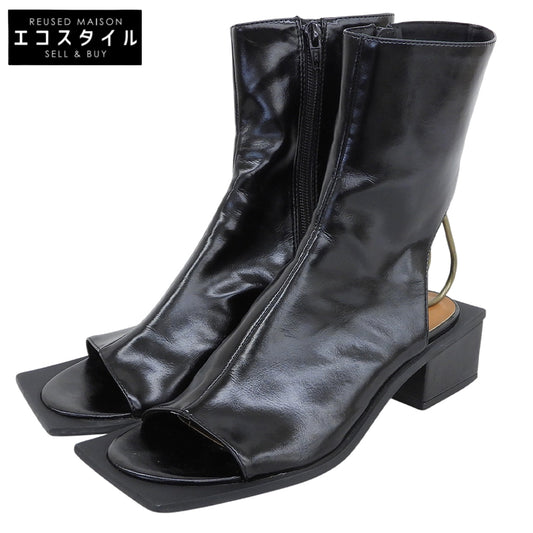 Ameri アメリ 美品 MEDI SCOOP OUT SHORT BOOTS シューズ レディース 黒 ブラック M シューズ