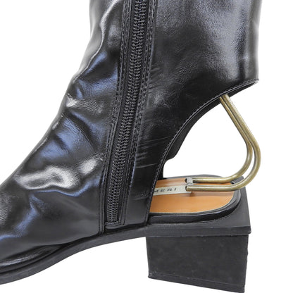 Ameri アメリ 美品 MEDI SCOOP OUT SHORT BOOTS シューズ レディース 黒 ブラック M シューズ