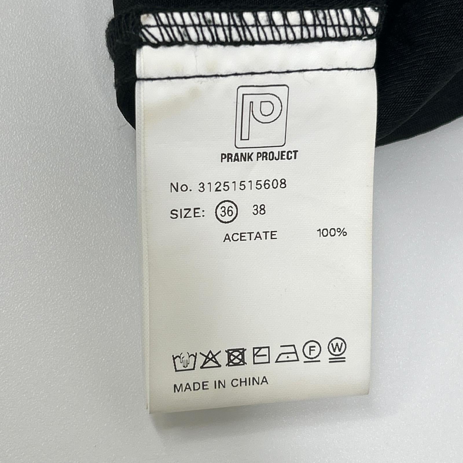 PRANK PROJECT プランクプロジェクト ブラック メタルモチーフ ローウエストスカート スカート