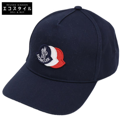 MONCLER モンクレール 【新品同様】25年製 L19543B00001 0U082 BASEBALL トリコロールロゴワッペン ベースボールキャップ 帽子