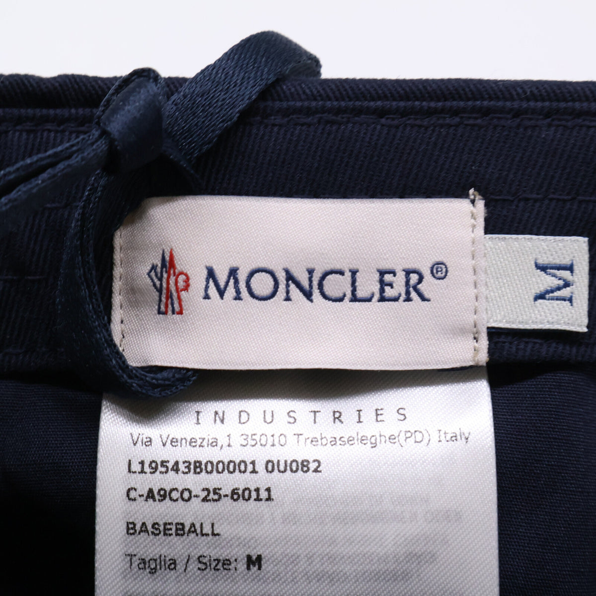 MONCLER モンクレール 【新品同様】25年製 L19543B00001 0U082 BASEBALL トリコロールロゴワッペン ベースボールキャップ 帽子