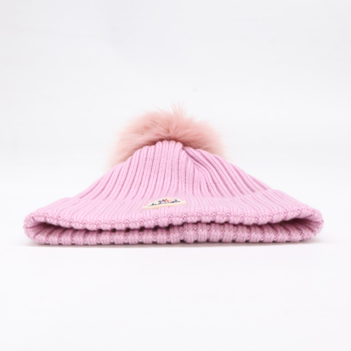 MONCLER モンクレール 【美品/国内正規】24年製 K29543B00011 M1131 BERRETTO TRICOT ロゴワッペン ポンポン ニット帽 帽子