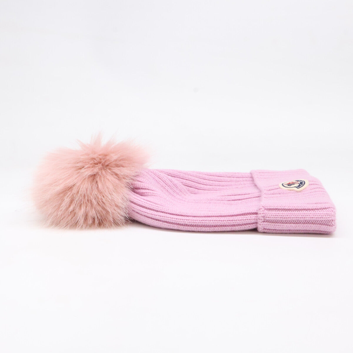 MONCLER モンクレール 【美品/国内正規】24年製 K29543B00011 M1131 BERRETTO TRICOT ロゴワッペン ポンポン ニット帽 帽子