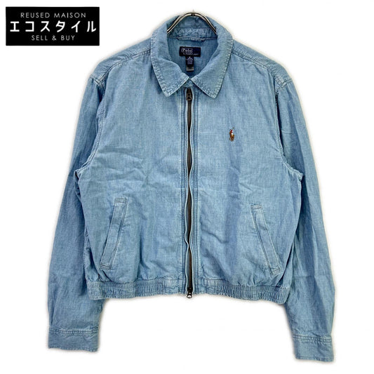 POLObyRalphLauren ポロラルフローレン ライトブルー ポロ刺しゅう シャンブレー ウィンドブレーカー ジャケット