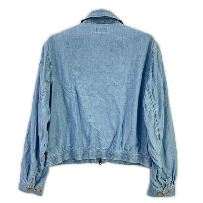 POLObyRalphLauren ポロラルフローレン ライトブルー ポロ刺しゅう シャンブレー ウィンドブレーカー ジャケット