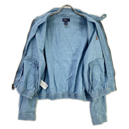 POLObyRalphLauren ポロラルフローレン ライトブルー ポロ刺しゅう シャンブレー ウィンドブレーカー ジャケット