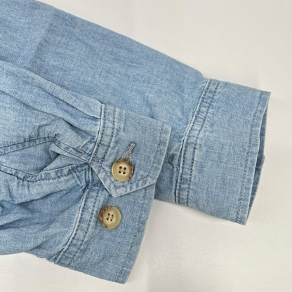 POLObyRalphLauren ポロラルフローレン ライトブルー ポロ刺しゅう シャンブレー ウィンドブレーカー ジャケット