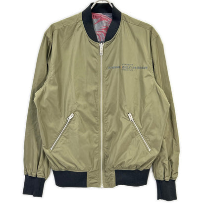 DIESEL DIESEL Khaki×Red Camouflage Reversible Nylon Blouson Jacket
