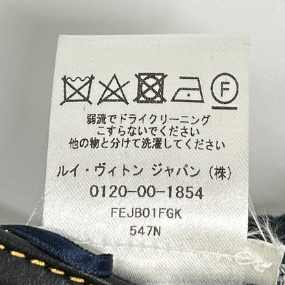 LOUIS VUITTON ルイヴィトン FEJB01FGK ブルー デニム×レザー モノグラム フロントボタン スカート スカート
