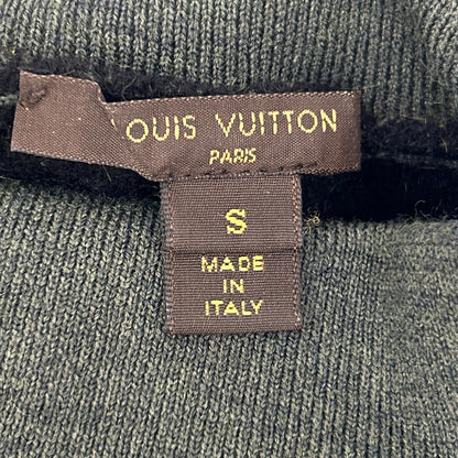LOUIS VUITTON ルイヴィトン 12年製 RW122A F2K D04OBK グリーン×ブラック モヘア タートルネック ノースリーブ ワンピース ワンピース