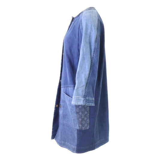 LOUIS VUITTON authentic domestic item, RW141W F5CO16DKH, Monogram patchwork collarless long jacket