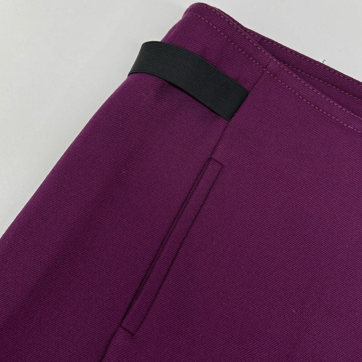 GUCCI GUCCI 223243 ZU024 Purple Wool×Leather G Hardware Skirt Skirts