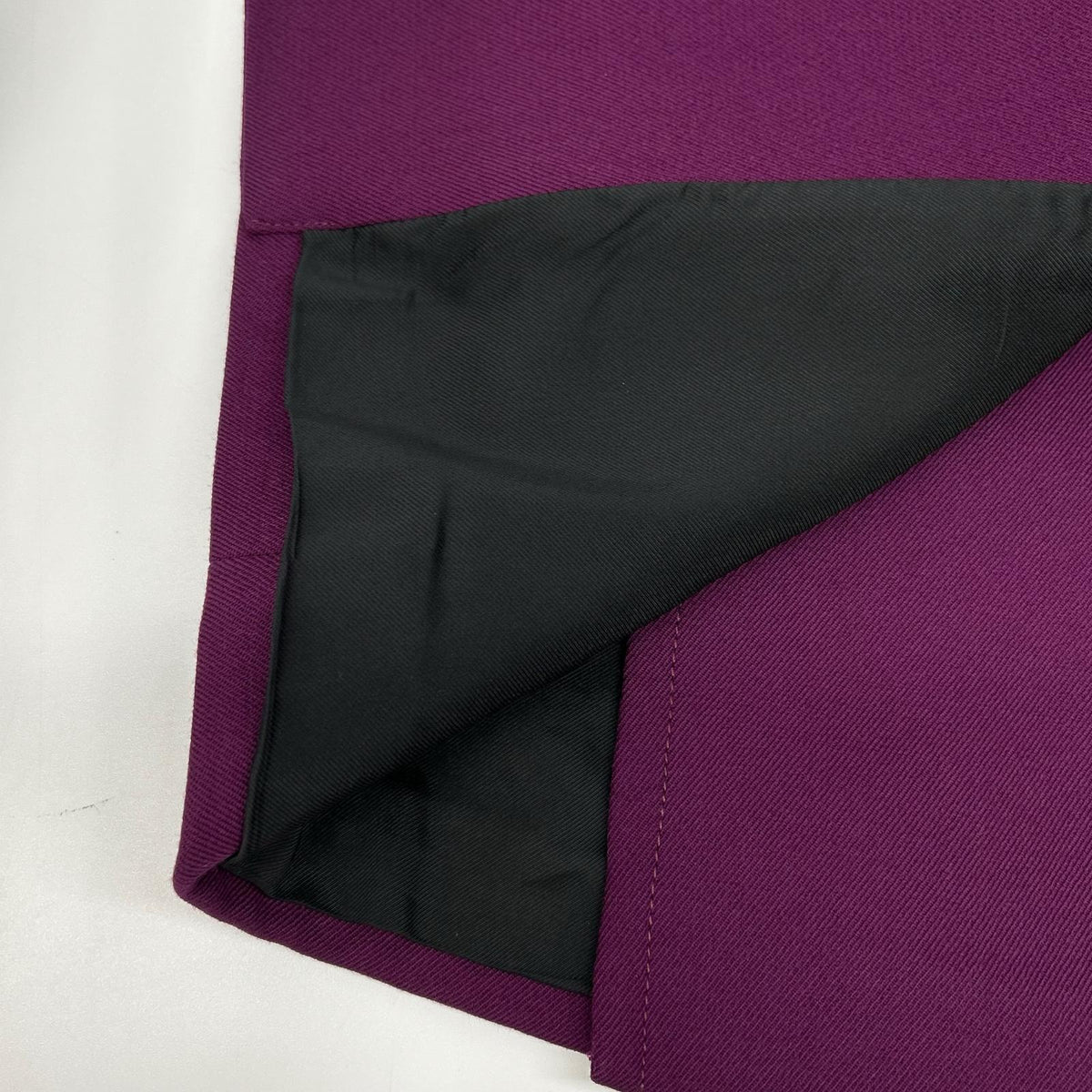 GUCCI GUCCI 223243 ZU024 Purple Wool×Leather G Hardware Skirt Skirts