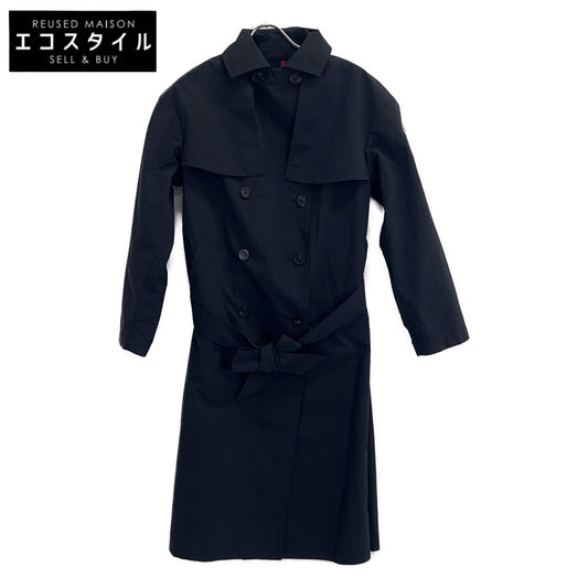 MONCLER モンクレール D10934901305 ブラック ダブルブレスト ROCHE ナイロン トレンチコート コート