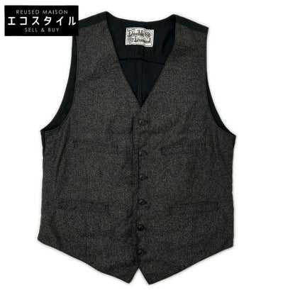 THE REAL MCCOY'S THE REAL MCCOY'S Gray DOUBLE DIAMOND Label Vest Vest