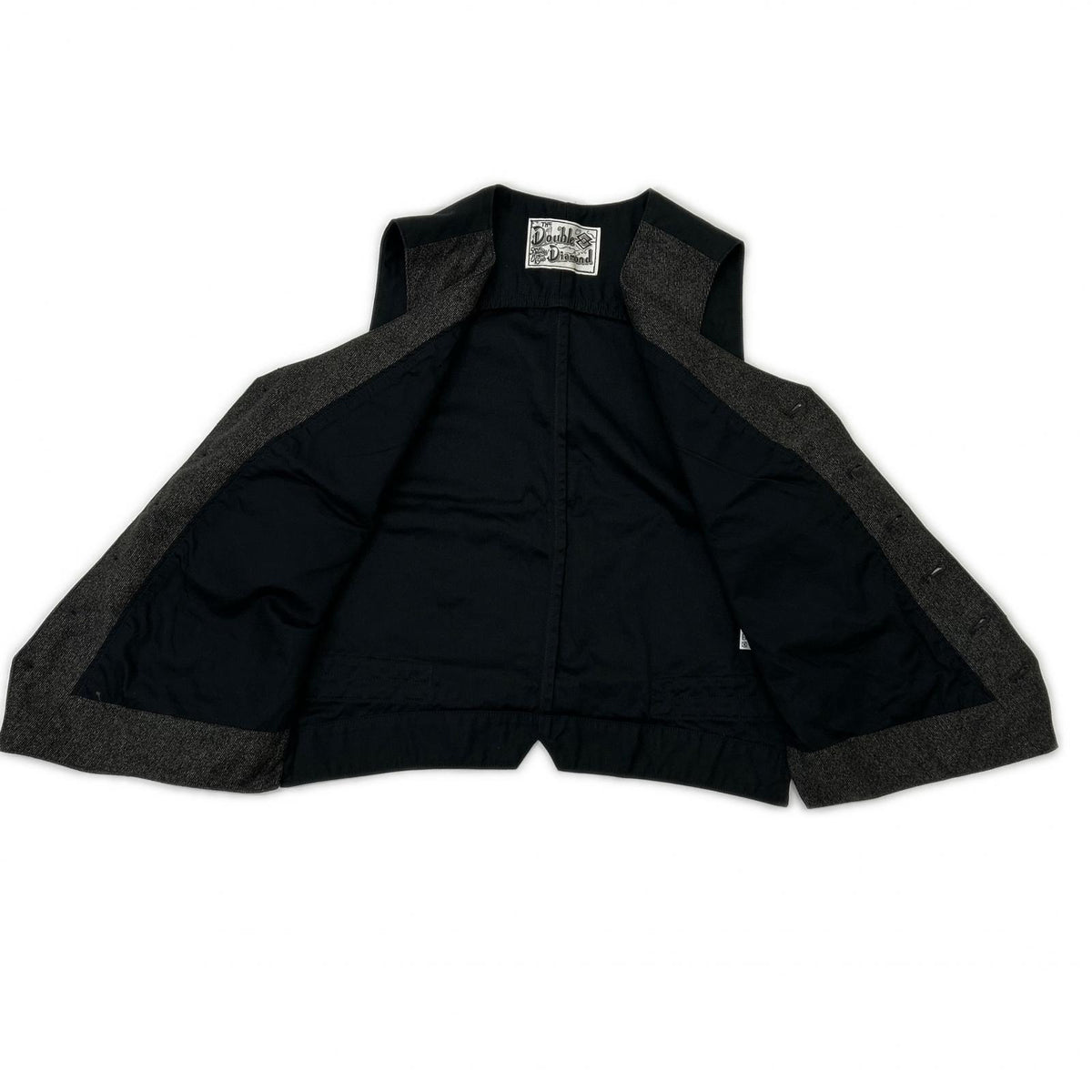 THE REAL MCCOY'S THE REAL MCCOY'S Gray DOUBLE DIAMOND Label Vest Vest
