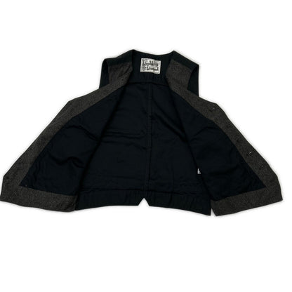 THE REAL MCCOY'S THE REAL MCCOY'S Gray DOUBLE DIAMOND Label Vest Vest