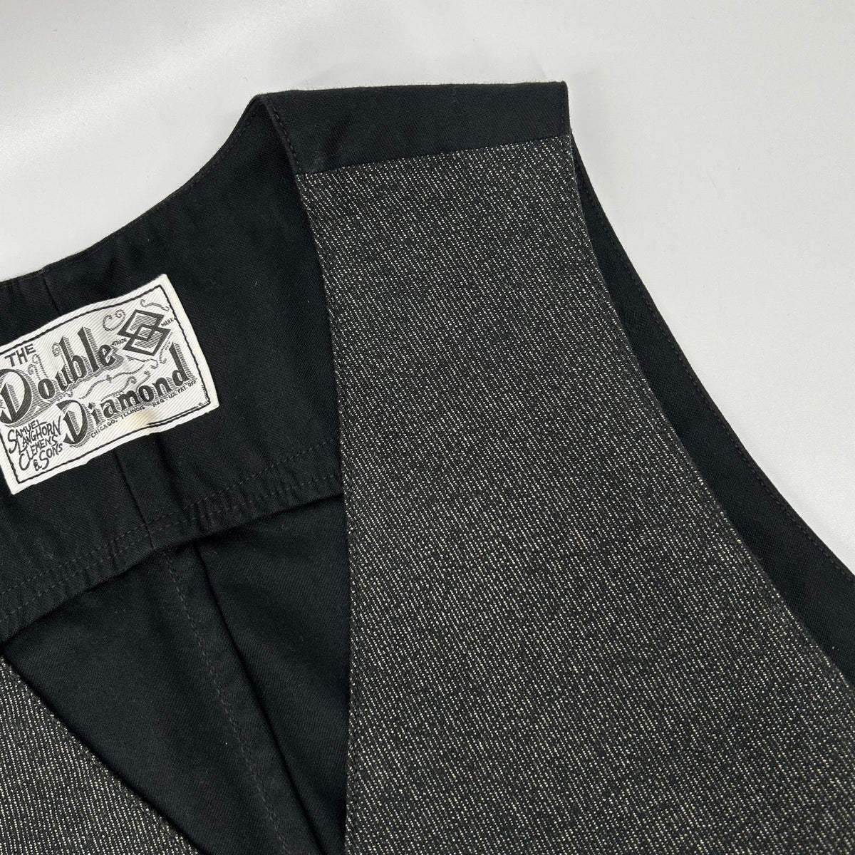 THE REAL MCCOY'S THE REAL MCCOY'S Gray DOUBLE DIAMOND Label Vest Vest