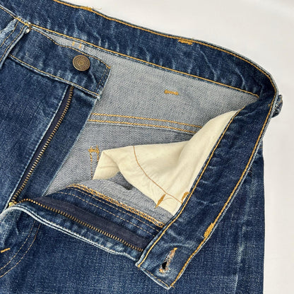 LEVI'S リーバイス 70-80s 646-0217 ブルー 42TALONジップ 均等V オレンジタブ ベルボトム ボトムス