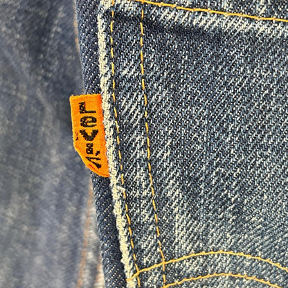 LEVI'S リーバイス 70-80s 646-0217 ブルー 42TALONジップ 均等V オレンジタブ ベルボトム ボトムス