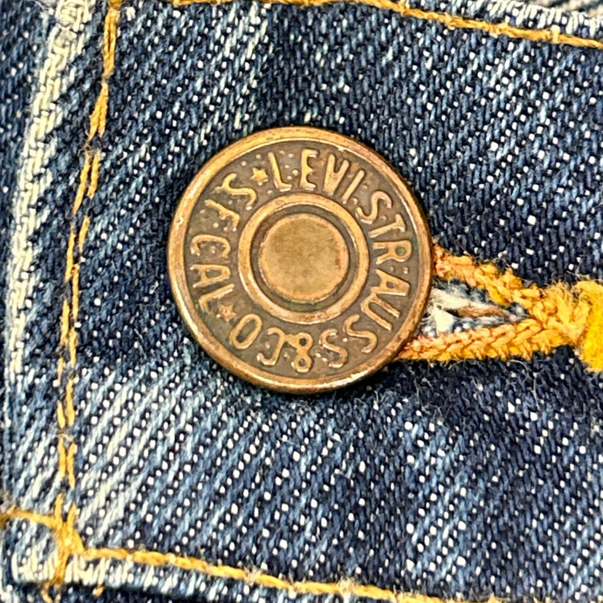 LEVI'S リーバイス 70-80s 646-0217 ブルー 42TALONジップ 均等V オレンジタブ ベルボトム ボトムス