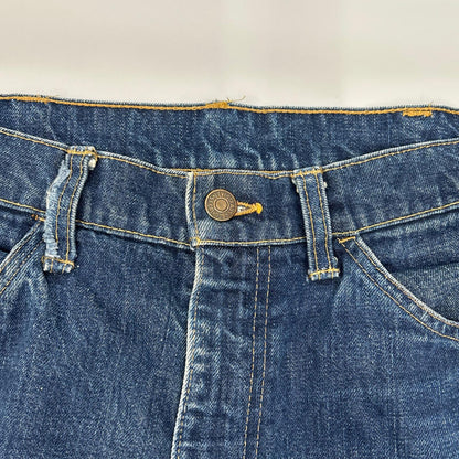 LEVI'S リーバイス 70-80s 646-0217 ブルー 42TALONジップ 均等V オレンジタブ ベルボトム ボトムス