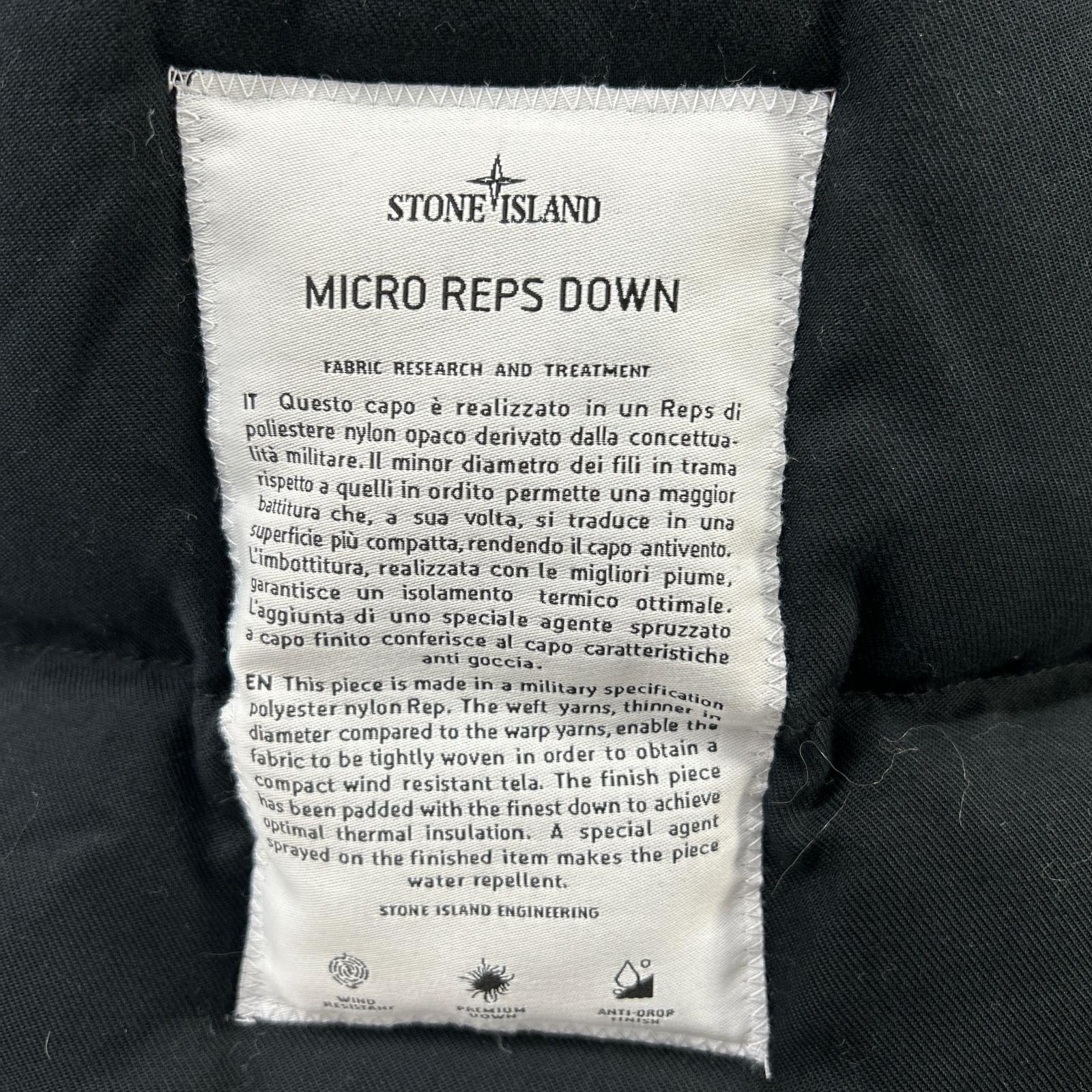 STONE ISLAND ストーンアイランド 18AW 691542926-A ブラック ネイビー MICRO REPS DOWN/マイクロレップス ダウンジャケット ジャケット