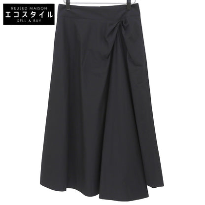 theory luxe セオリーリュクス 美品 HARVEY タックデザイン ロングスカート レディース ブラック 38 24SS スカート