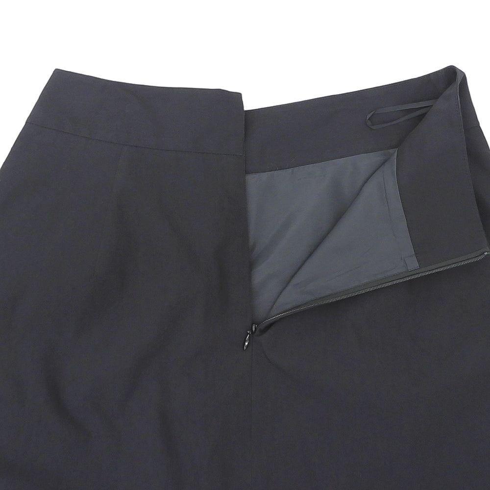 theory luxe セオリーリュクス 美品 HARVEY タックデザイン ロングスカート レディース ブラック 38 24SS スカート