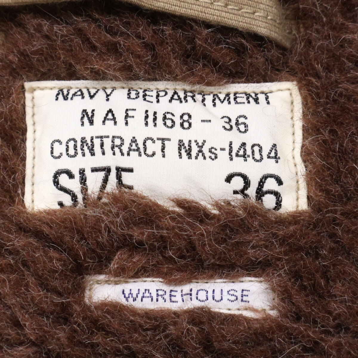 WAREHOUSE ウエアハウス 【美品】Lot.2181 NAF1168 NXs-1404 U.S.NAVY N-1 WINTER JACKET デッキジャケット ジャケット