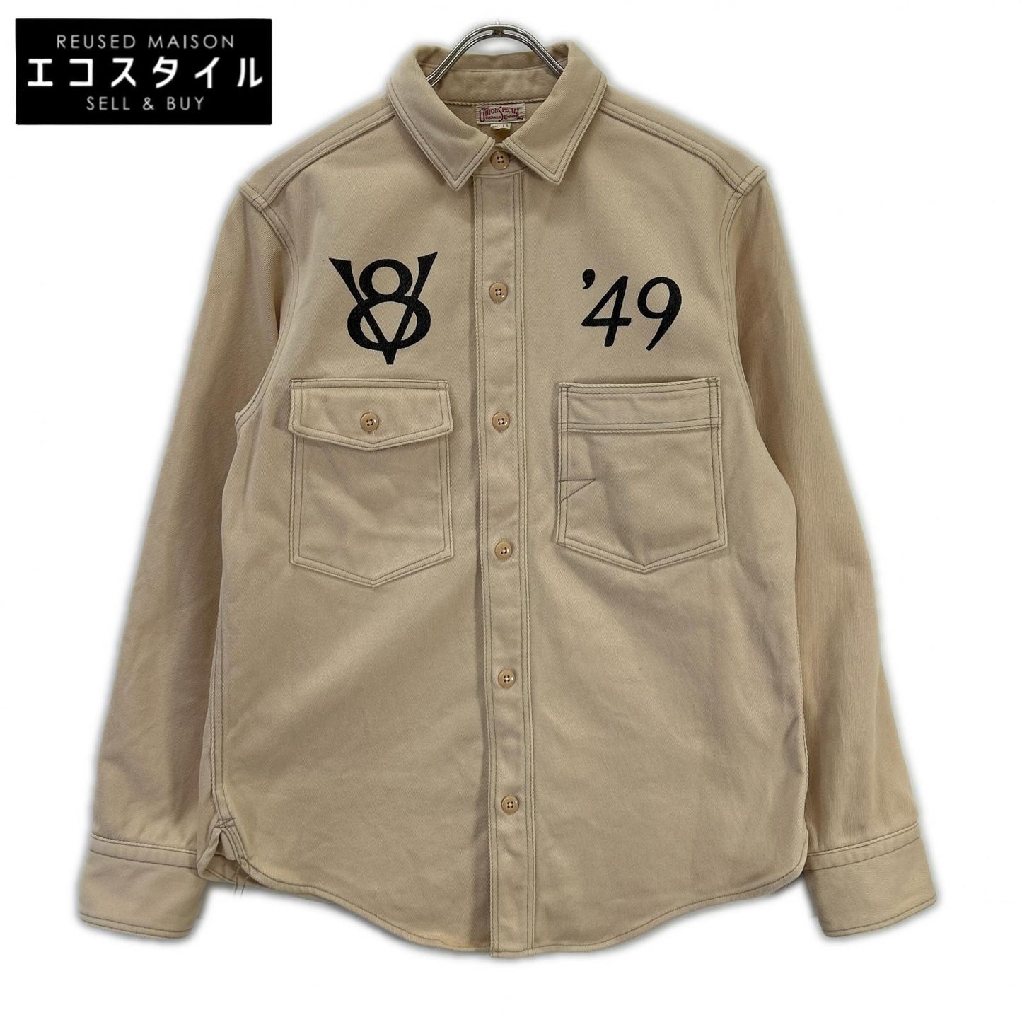 FREEWHEELERS フリーホイーラーズ 【UNION SPECIAL OVERALLS】2333004 LEGHORN 1930s STYLE WORK SHIRT Dunb Kid Gemsa /ダブキッド ジェムサ ワークシャツ ジャケット