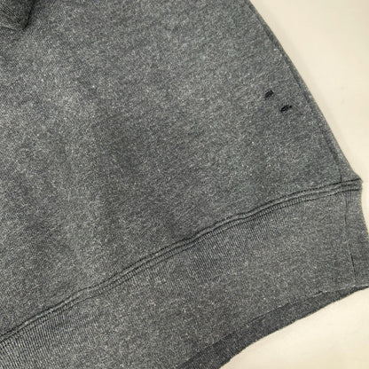 ACNE STUDIOS アクネ ストゥディオズ チャコール ダメージ加工 ガーメントダイ ロゴスウェットトップス トップス