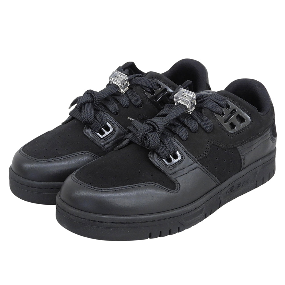 ACNE STUDIOS アクネ ストゥディオズ 新品同様 08STHLM LOW ES MIX M スエード ローカットスニーカー レディース ブラック 25.5cm BD0220 シューズ