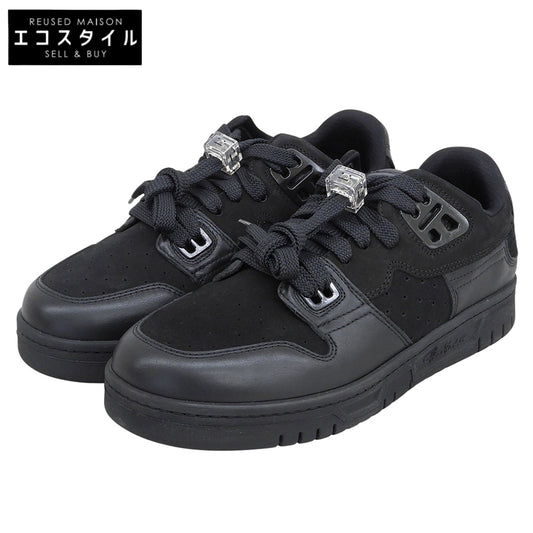 ACNE STUDIOS アクネ ストゥディオズ 新品同様 08STHLM LOW ES MIX M スエード ローカットスニーカー レディース ブラック 25.5cm BD0220 シューズ