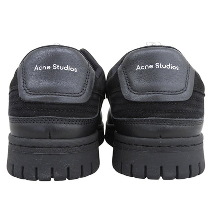 ACNE STUDIOS アクネ ストゥディオズ 新品同様 08STHLM LOW ES MIX M スエード ローカットスニーカー レディース ブラック 25.5cm BD0220 シューズ