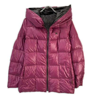 Burberry Blue Label バーバリーブルーレーベル E1F07-463-38 ブラウン×ピンク ナイロン リバーシブルダウンジャケット ジャケット