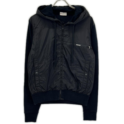 MONCLER モンクレール 20年製 ブラック ナイロン×コットン TRICOT CARDIGAN ジップアップフーテッドジャケット ジャケット